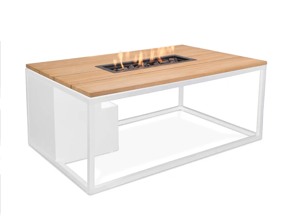 Rabatt Cosi Fires Cosiloft 120 Feuertisch - White/Teak
