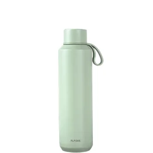 FLASKE 600 ml Trinkflasche aus Edelstahl - Olive Highlight
