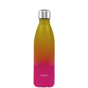 Zertifiziert FLASKE 750 ml Trinkflasche aus Edelstahl - Gradient Sunset