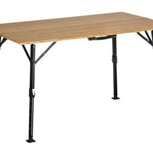 Neue Ware Skandika Tobro Bambus Campingtisch - 120 x 70 cm