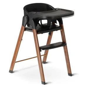 Deryan Luxe klappbarer Hochstuhl - Black Neue Ware