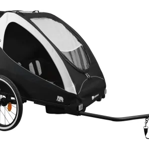 Saisonangebot Deryan Luxus 3-in-1 Fahrradanhänger - Black/Cream