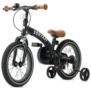 Deryan 12 Zoll Luxus 3-in-1 Kinderfahrrad - Black Schnäppchen