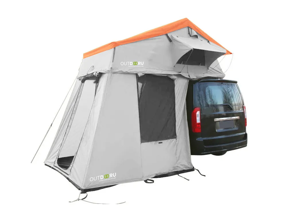 OutdoorU Family Plus 4 Pers Dachzelt inkl. Vorzelt - Hot Orange Finale Aktion