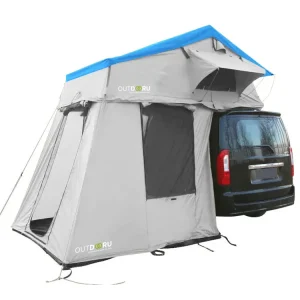 Ausverkauf OutdoorU Family Plus 4 Pers Dachzelt inkl. Vorzelt - Blue Lagoon