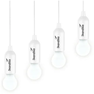 Zertifiziert Skandika Narvik 4er-Set LED-Camping-Hängelampen - White