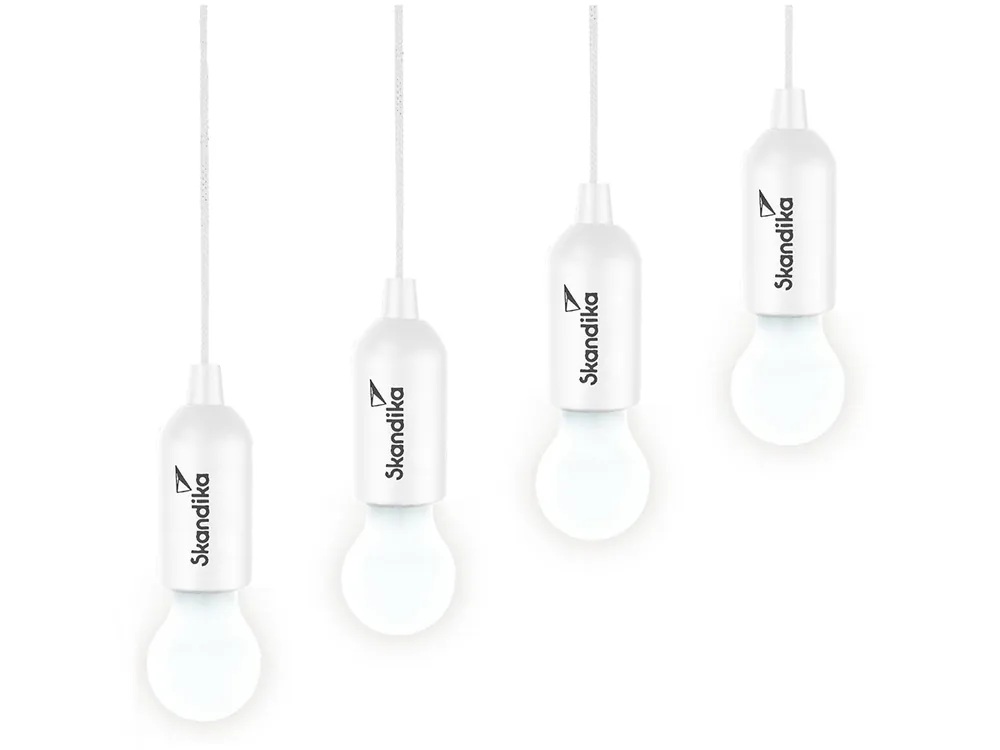 Zertifiziert Skandika Narvik 4er-Set LED-Camping-Hängelampen - White