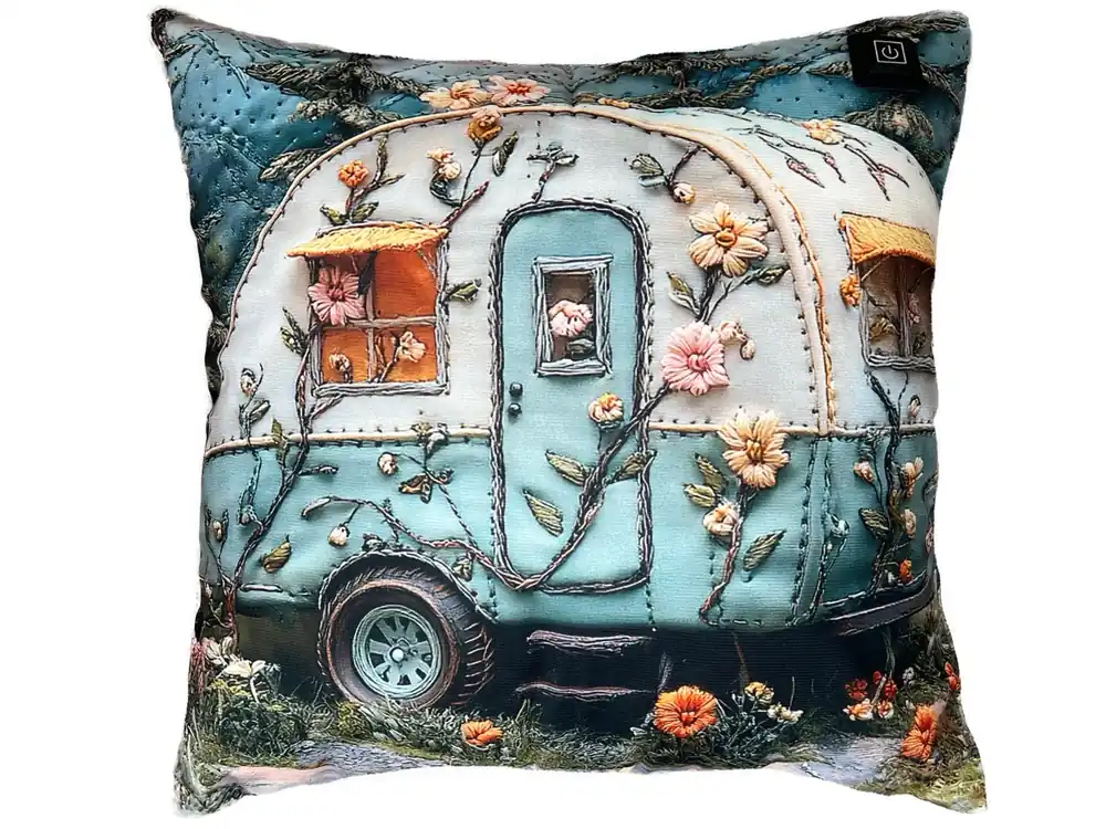 Heißes Angebot Warmpi Heizkissen - Blumen Wohnwagen