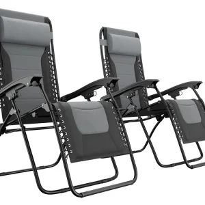 Bestseller LifeGoods Comfort 2er-Set Relaxstühle - Black/Grey