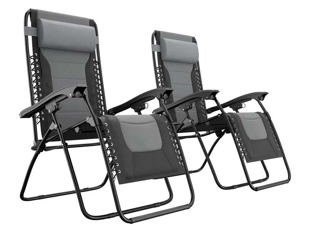 Bestseller LifeGoods Comfort 2er-Set Relaxstühle - Black/Grey