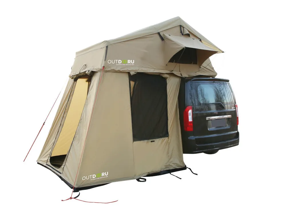 OutdoorU Family 5 Pers inkl. Vorzelt & Leiter - Khaki Schnäppchen