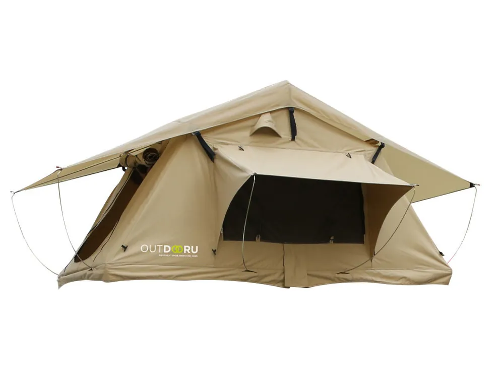 OutdoorU Expedition 3 Pers Dachzelt inkl. Leiter& Cover - Khaki Saisonangebot