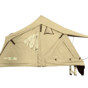 OutdoorU Compact 2 Pers Dachzelt inkl. Dachfenster - Khaki Garantierte Lieferung