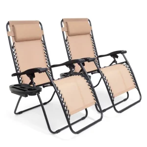 Direkt Vom Hersteller LifeGoods 2er-Set Relaxstühle - Beige