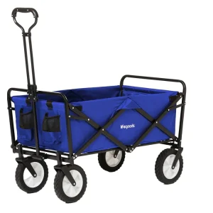LifeGoods 70KG bollerwagen 94L - Blue Direkt Vom Hersteller