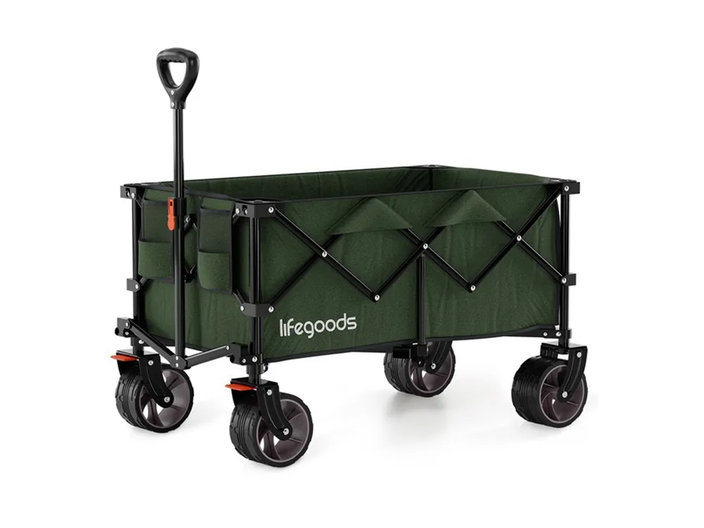 Ausverkauf LifeGoods XL 200L bollerwagen - Green