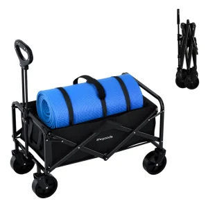 LifeGoods Kompakt 80L bollerwagen - Black Preis Gesenkt