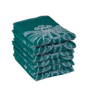 DoubleDry Libel 50 x 50 cm 6-er Set Küchentüchern - Grünblau Echt
