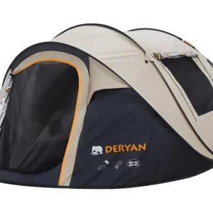 Deryan 4P Pop-Up Zelt – Sand Kracherpreis