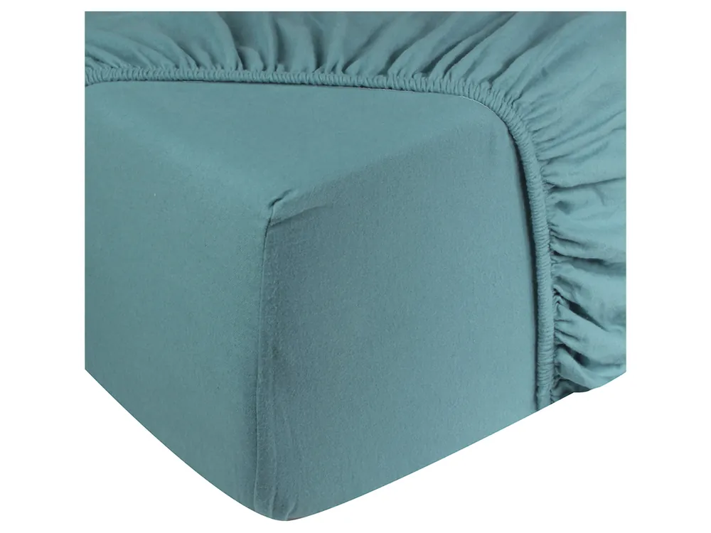 Rabatt DoubleDry Jersey 180 x 200 cm Spannbettlaken - Petrol
