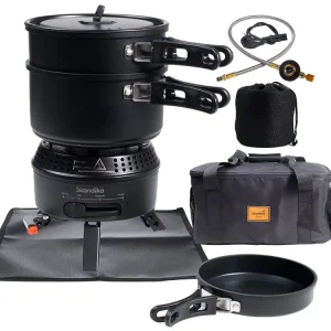 Sofort Bestellen Skandika Rask Hybrid Gas/Strom Campingkocher - Black