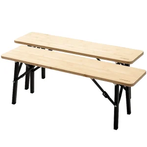 Sofort Bestellen Evebase Bambus Camping Bank - Set von 2