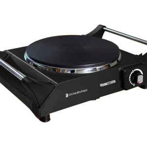 KitchenBrothers 1 Platte Elektrisches Kochfeld - Black Neu