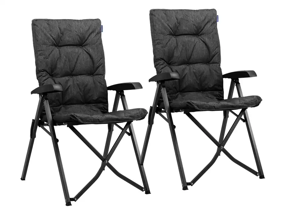 TRVLMORE 2er-Set Faltstühle mit Tragetasche - Black Begrenztes Angebot