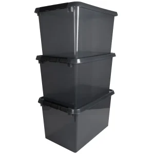 Angebot Sunware comfort Line 3er-Set 62L Aufbewahrungsbox - grau