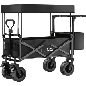 FlinQ 130 kg Bollerwagen mit Dach - 130 kg Must-Have