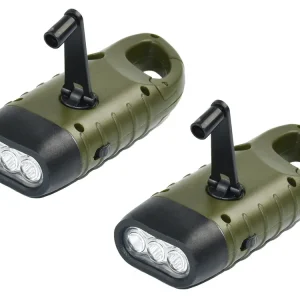 FlinQ Aufziehbare Taschenlampe - Set von 2 Nur Für Kurze Zeit
