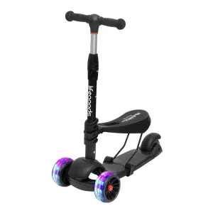 Lifegoods multirider kinderroller mit sitz - black Meistverkauft