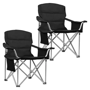 Preisreduziert TRVLMORE Set von 2 Faltstuhle - Black
