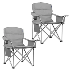 Aktuell TRVLMORE Set von 2 XL Faltstühle - Grau