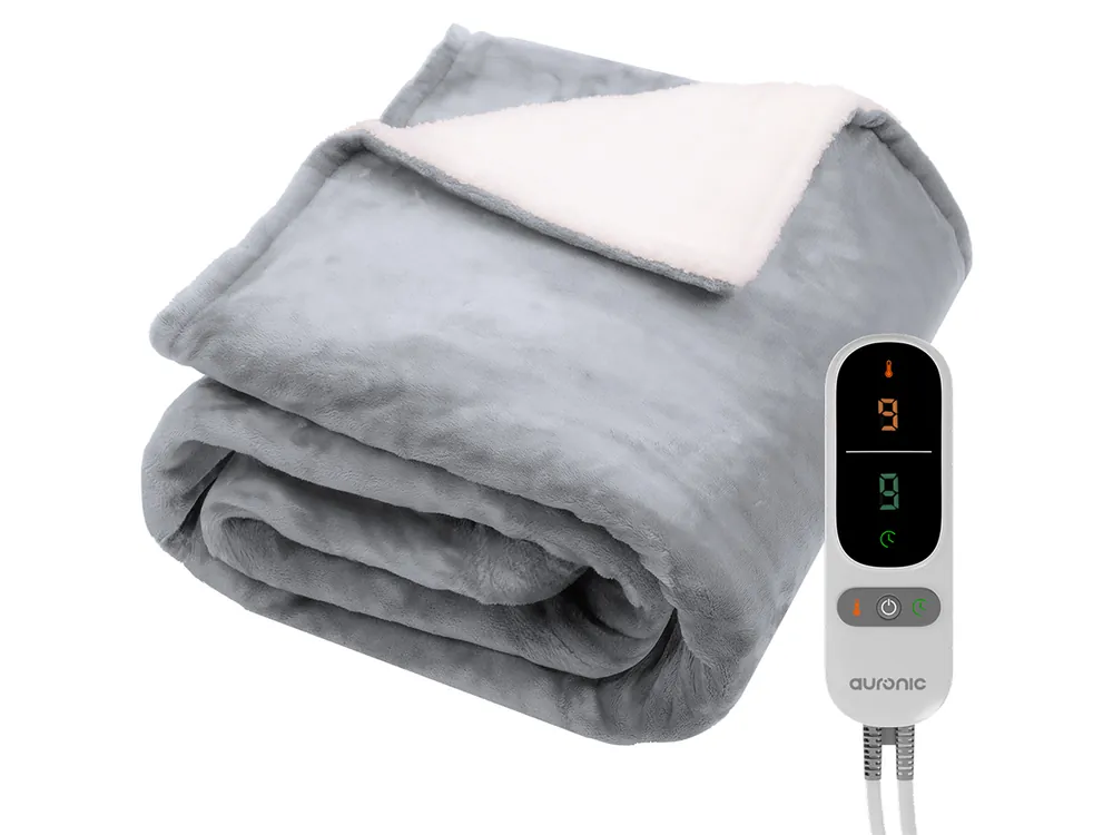Heißes Angebot Auronic 200 x 180 cm Elektrische Decke - Grey