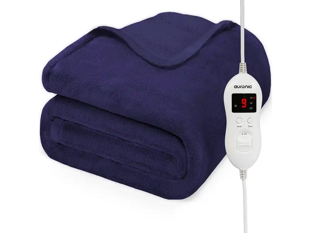 Auronic 2-Personen Elektrische Decke - Blue Ausverkauf