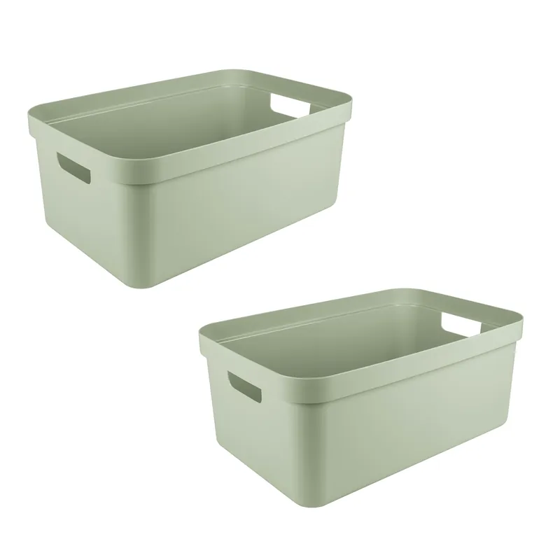 Sunware Sigma home 2er-Set 45L Aufbewahrungsbox - grün Sale