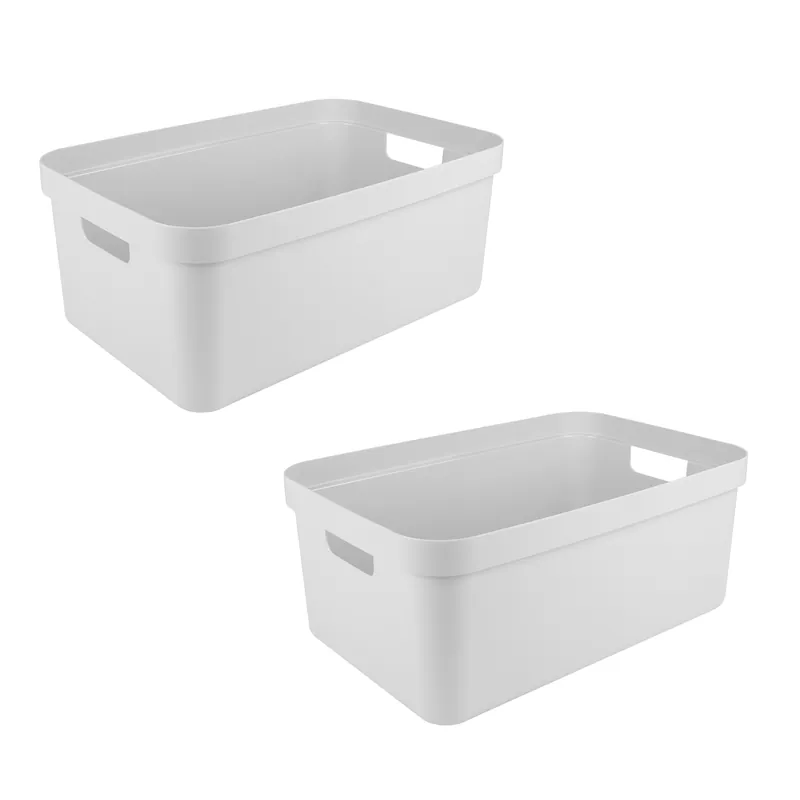 Meistverkauft Sunware Sigma home 2er-Set 45L Aufbewahrungsbox - weiß