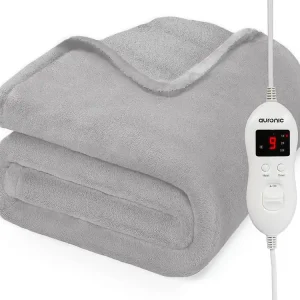 Auronic 2-Personen Elektrische Decke - Light Grey Zertifiziert