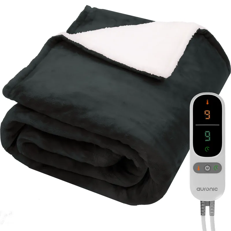 Garantierte Lieferung Auronic 200 x 180 cm Elektrische Decke - Anthracite