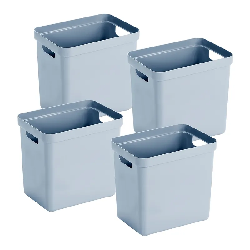 Zertifiziert Sunware Sigma home 4er-Set 25L Aufbewahrungsbox - blau