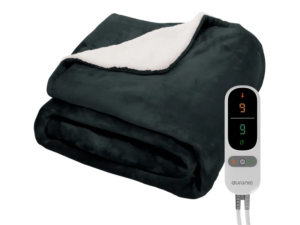 Direkt Vom Hersteller Auronic 180 x 130 cm Elektrische Decke - Anthracite