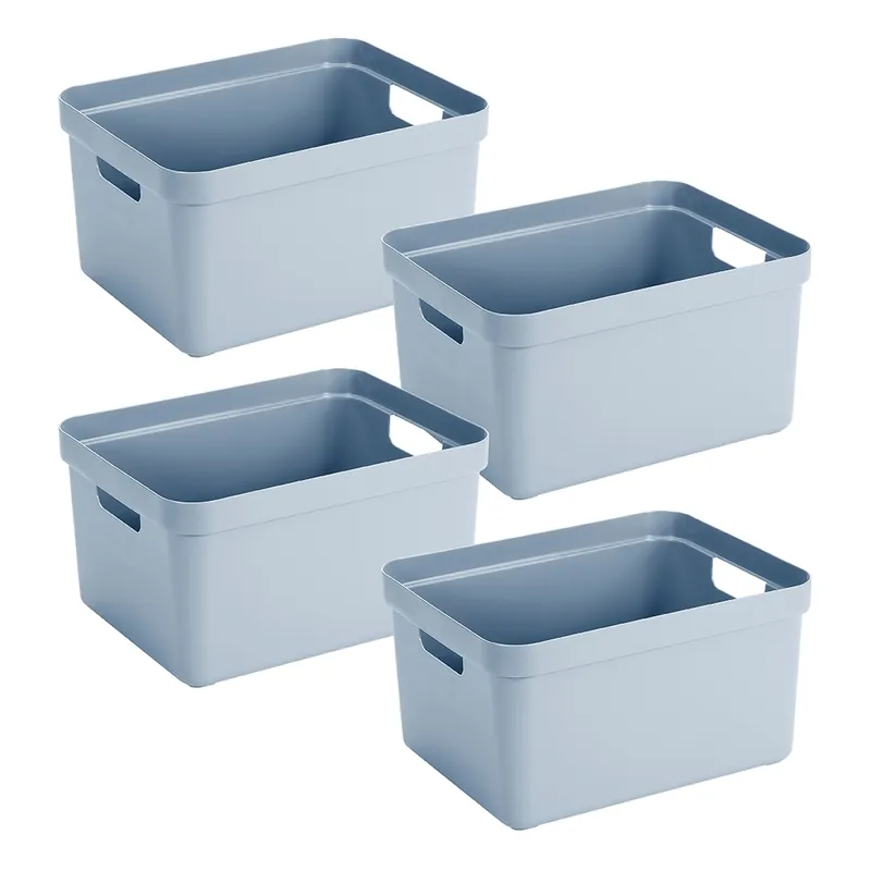 Markenprodukt Sunware Sigma home 32 Liter Set von 4 Aufbewahrungsbox - Blue
