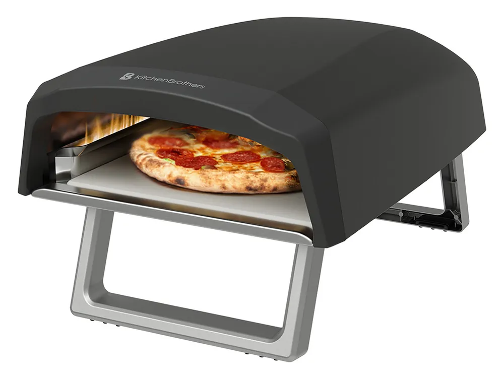 KitchenBrothers Doppelbrenner Pizzaofen - Gas Solange Der Vorrat Reicht