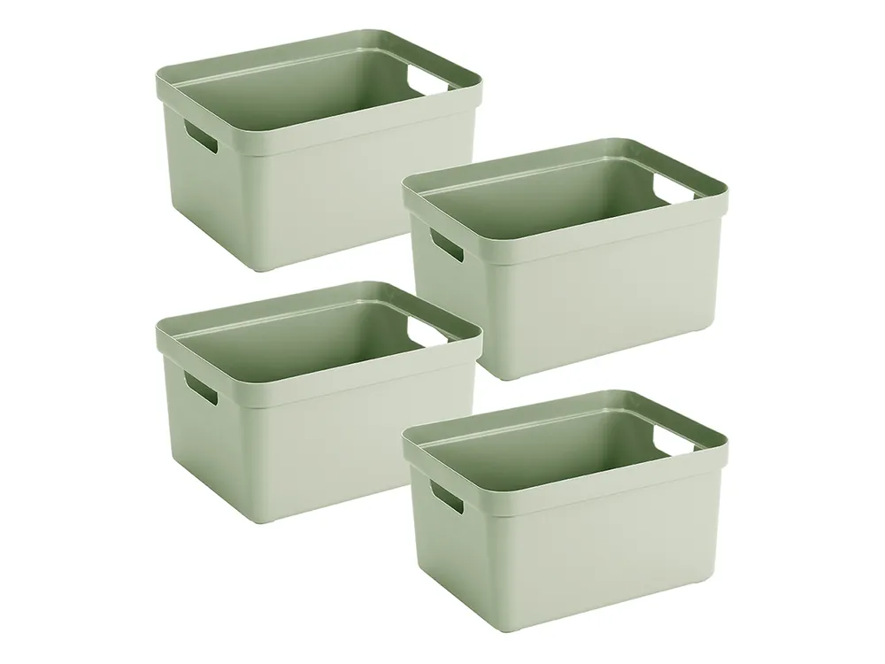 Beliebt Sunware Sigma home 32 Liter Green Aufbewahrungsbox - Set von 4