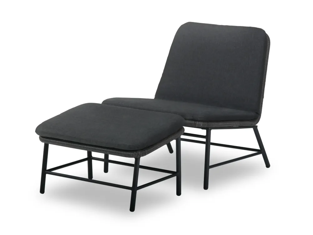Jetzt Kaufen Chill-Dept. Sunbury Relaxsessel mit Fußhocker - Black Pearl