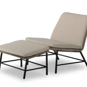 Chill-Dept. Sunbury Relaxsessel mit Fußhocker - Roasted Nut Günstig