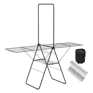 STAUS&BACH Aeriq Flex Wäscheständer-Set - Black Finale Aktion