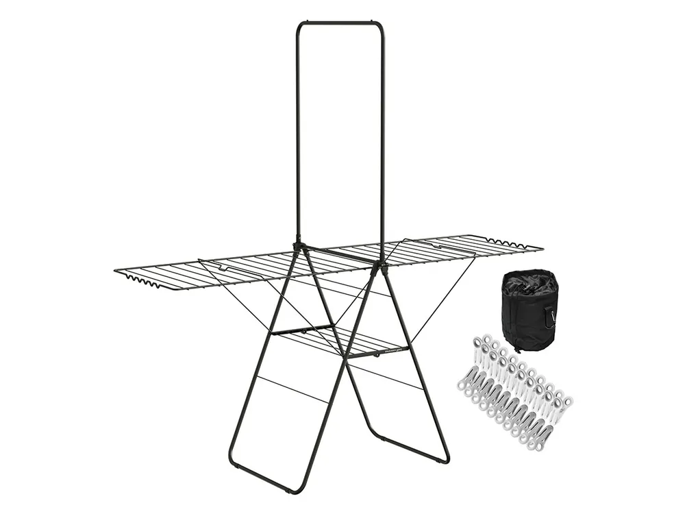 STAUS&BACH Aeriq Flex Wäscheständer-Set - Black Finale Aktion