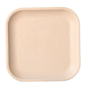 Begrenztes Angebot Croppie 20 cm Quadrat Teller - naturel